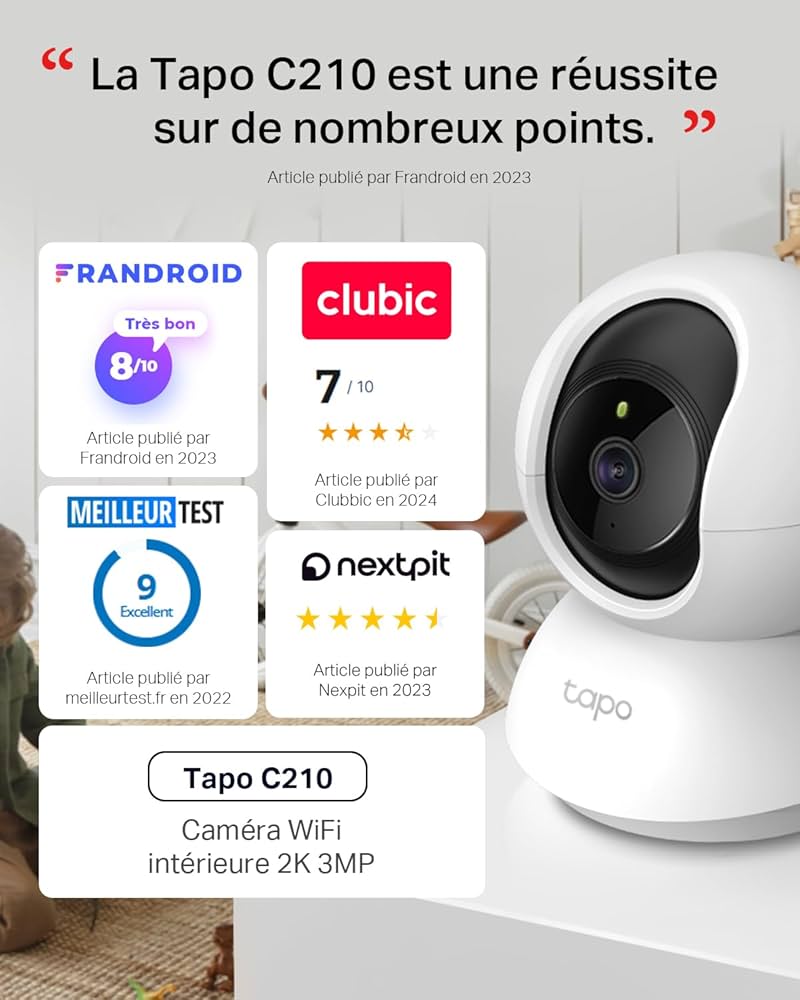 Amazon.com : Tapo TP-Link C210 Pan Tilt Home Security WiFi